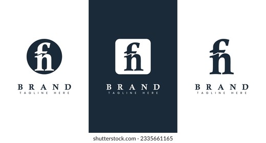 Modern and simple Lowercase FN Letter Logo, suitable for any business with FN or NF initials.