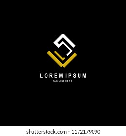 Modern simple luxury abstract logos.
