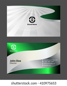 Modern, simple & luxury standard business card design with sharp corners
