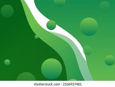 Modern simple minimal green geometric abstract background