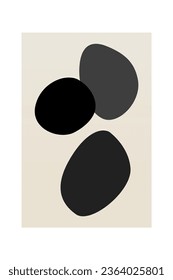 Modern Simple Minimalist Gallery Wall Art. Abstract Art Black and White Prints. Minimalist Modern Drawing Wall Decor