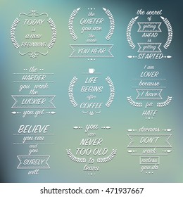Modern simple motivational quote