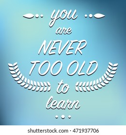 Modern simple motivational quote