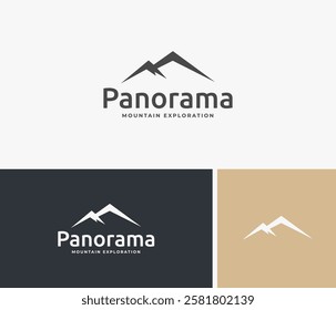 Modern simple mountain logo design inspiration