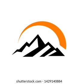 Modern Simple Mountain logo vector