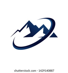 Modern Simple Mountain logo vector