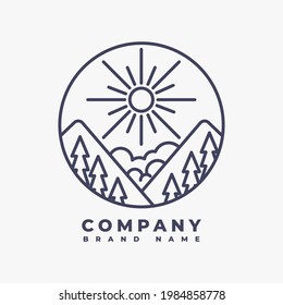 Modern Simple Natural Logo Vector Design