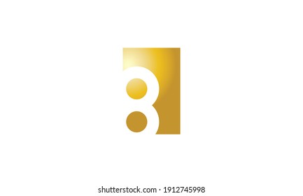  Modern Simple Number 8 Logo