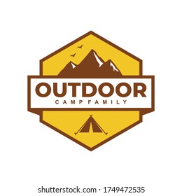 modern and simple outdoor camp logo for your company.