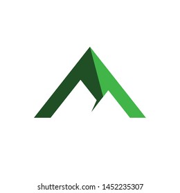 Modern Simple outdoor peak of Mountain logo vector illustrations