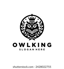 Modern and simple owl logo vector