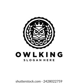 Modern and simple owl logo vector