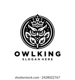 Modern and simple owl logo vector