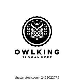 Modern and simple owl logo vector