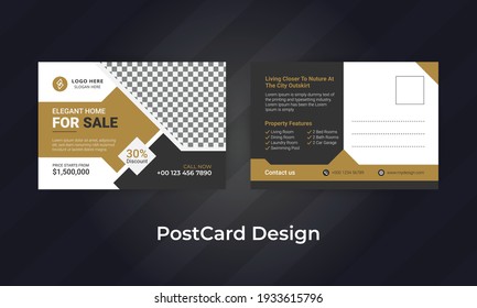 moderne und einfache Postkarten-, dm-Postkarte- und Direct Mail-Design-Vorlage