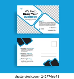 Modern and simple  postcard template.