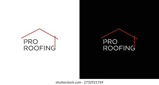  Design moderno e simples do logotipo pro roofing