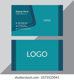 Modern and simple professional business card template.