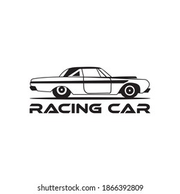 moderno y sencillo logotipo de coche de carreras para su negocio o comunidad.