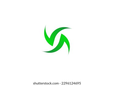 Modern and simple recycling Vector Icon