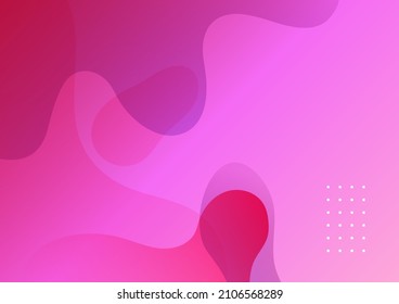 Modern simple red pink wave fluid liquid abstract background