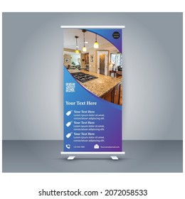 Modern and simple roll up banner