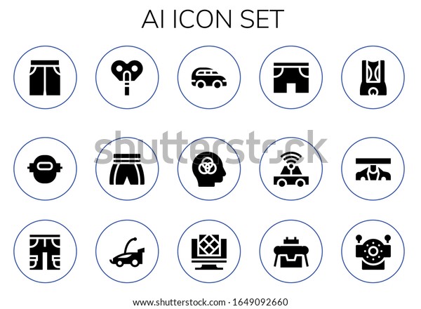 Modern Simple Set of ai Vector filled Icons.\
Contains such as Short, Robot, Automaton, Shorts, Car,\
Intelligence, Artificial intelligence and more Fully Editable and\
Pixel Perfect icons.
