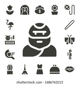 Modern Simple Set of beautiful Vector filled Icons. Contains such as Flower, Flamingo, Meow, Troglodyte, Bird, Hair removal, Butterfly and more Fully Editable and Pixel Perfect icons.