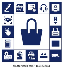 Modern Simple Set of business Vector filled Icons. Contains such as Signing, Focus, Touch, Bag, Match, Roll up, Copywriter, Barcode and more Fully Editable and Pixel Perfect icons.
