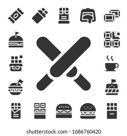 Modern Simple Set of calorie Vector filled Icons. Contains such as Sugar, Burger, Chocolate and more Fully Editable and Pixel Perfect icons.
