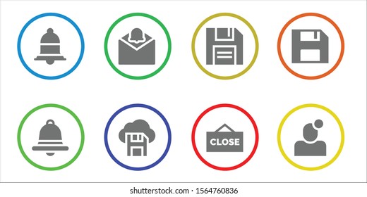 Modern Simple Set of cancel Vector filled Icons. Contains such as Notification, Diskette, Close and more Fully Editable and Pixel Perfect icons.