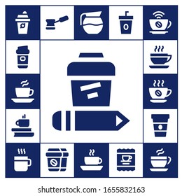 Modern Simple Set of energetic Vector filled Icons. Contains such as Coffee, Coffee pot and more Fully Editable and Pixel Perfect icons.