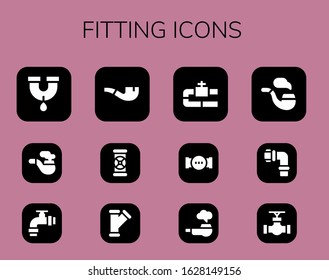 Modern Simple Set of fitting Vector filled Icons. Contains such as Pipe, Pipes and more Fully Editable and Pixel Perfect icons.