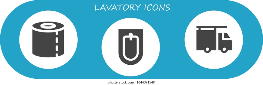 Modern Simple Set of lavatory Vector filled Icons. Contains such as Toilet paper, Bidet, Plumber and more Fully Editable and Pixel Perfect icons.