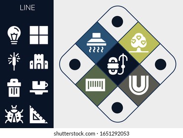 Modern Simple Set of line Vector filled Icons. Contains such as Rope, Ladybug, Ruler, Trash, Cup, Sparkler, Sand castle, Idea and more Fully Editable and Pixel Perfect icons.