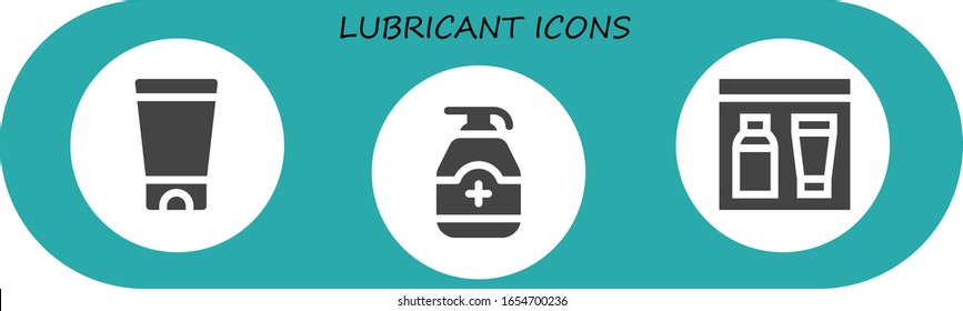 Modern Simple Set of lubricant Vector filled Icons. Contains such as Gel and more Fully Editable and Pixel Perfect icons.