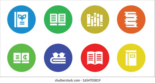 Modern Simple Set of novel Vector filled Icons. Contains such as Book, Books and more Fully Editable and Pixel Perfect icons.