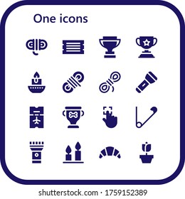 Modern Simple Set of one Vector filled Icons. Contains such as Rope, Ticket, Trophy, Candle, Flashlight, Touch, Safety pin, Torch and more Fully Editable and Pixel Perfect icons.