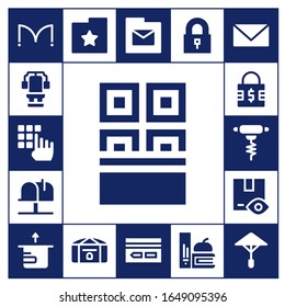 Modern Simple Set of open Vector filled Icons. Contains such as Doors, Chest, Password, Chocolate, Mailbox, Padlock, Bottle opener and more Fully Editable and Pixel Perfect icons.