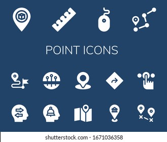 Modern Simple Set of point Vector filled Icons. Contains such as Pin, Finger, Mouse, Route, Confused, Direction, Alert, Pins, Maps and more Fully Editable and Pixel Perfect icons.