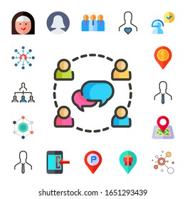 Modern Simple Set of profile Vector flat Icons. Contains such as avatar, network, group, networking, placeholder, user, login and more Fully Editable and Pixel Perfect icons.