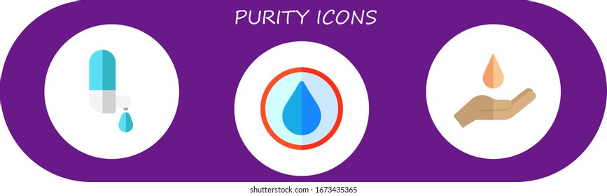 Modern Simple Set of purity Vector flat Icons. Contains such as water and more Fully Editable and Pixel Perfect icons.