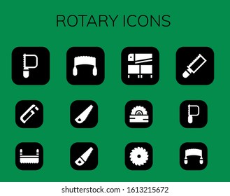 Modern Simple Set of rotary Vector filled Icons. Contains such as Saw and more Fully Editable and Pixel Perfect icons.