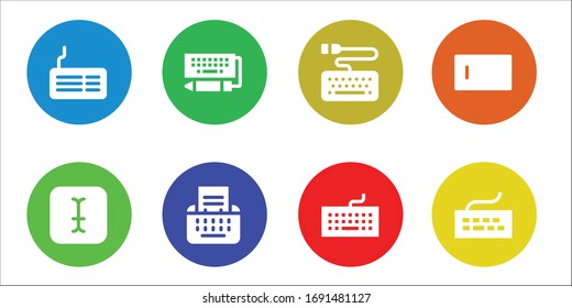 Modern Simple Set of typing Vector filled Icons. Contains such as Keyboard, Typing, Type and more Fully Editable and Pixel Perfect icons.