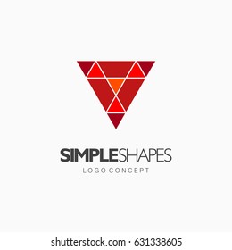 Modern simple shape, colorful, abstract vector logo or element design. Best for identity and logotypes.