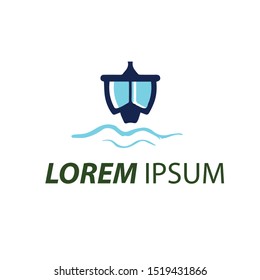 modern simple Ship logo, ship logo icon illustration