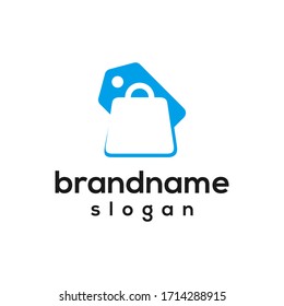 modern simple shop logo design template