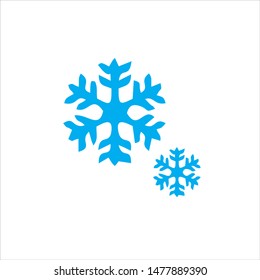 modern and simple snowflakes vector logo design