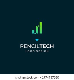 Modern, simple and sophisticated logos about pencils and technology.
EPS10, Vector.