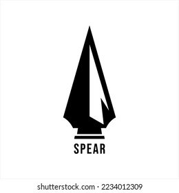 Modern simple spear logo design.